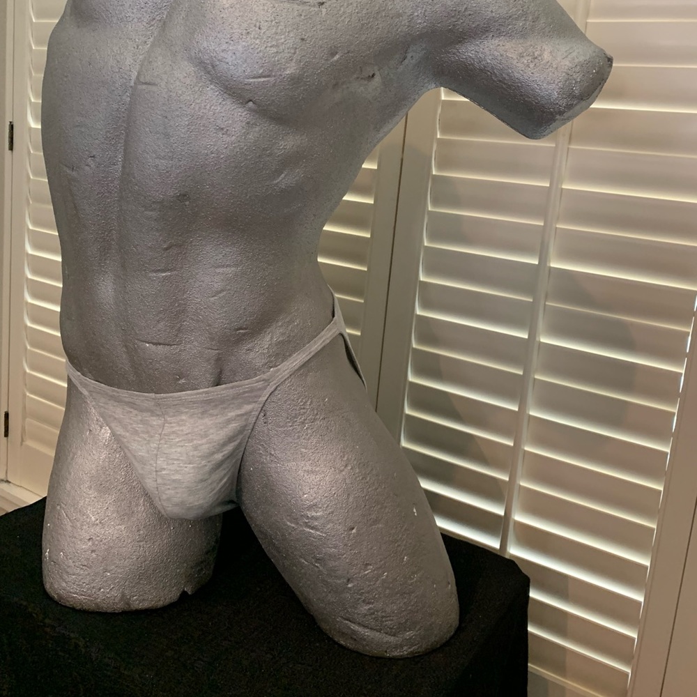 String Brief 629 - Heather Gray - Cotton Lycra
